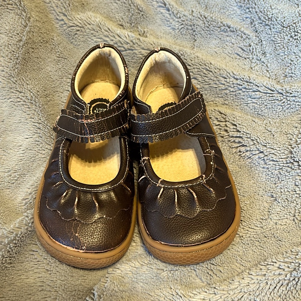 Classic ruche brown Livie and Luca shoes